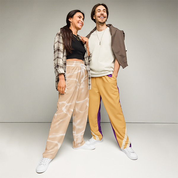 All-Over Print Unisex Wide-Leg Joggers