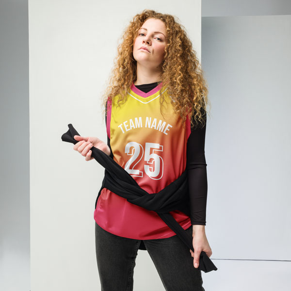 All-Over Print Recycled Unisex Basketball Jersey