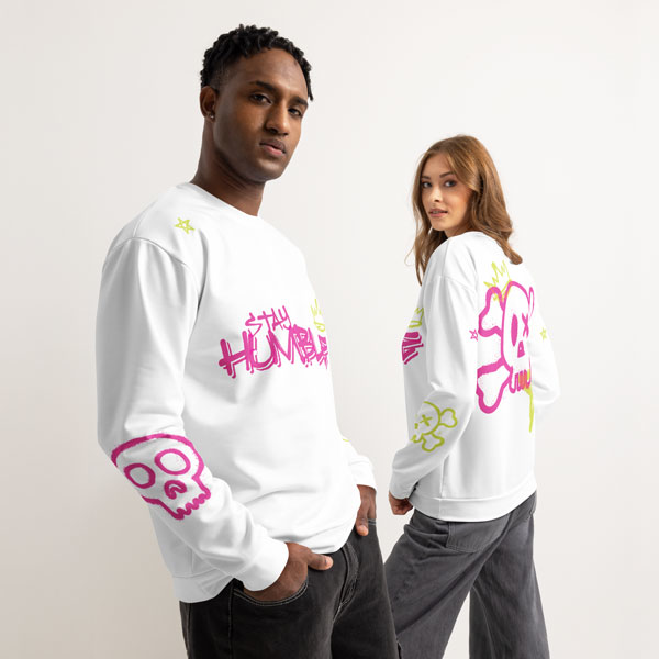All-Over Print Unisex Cotton Sweatshirt