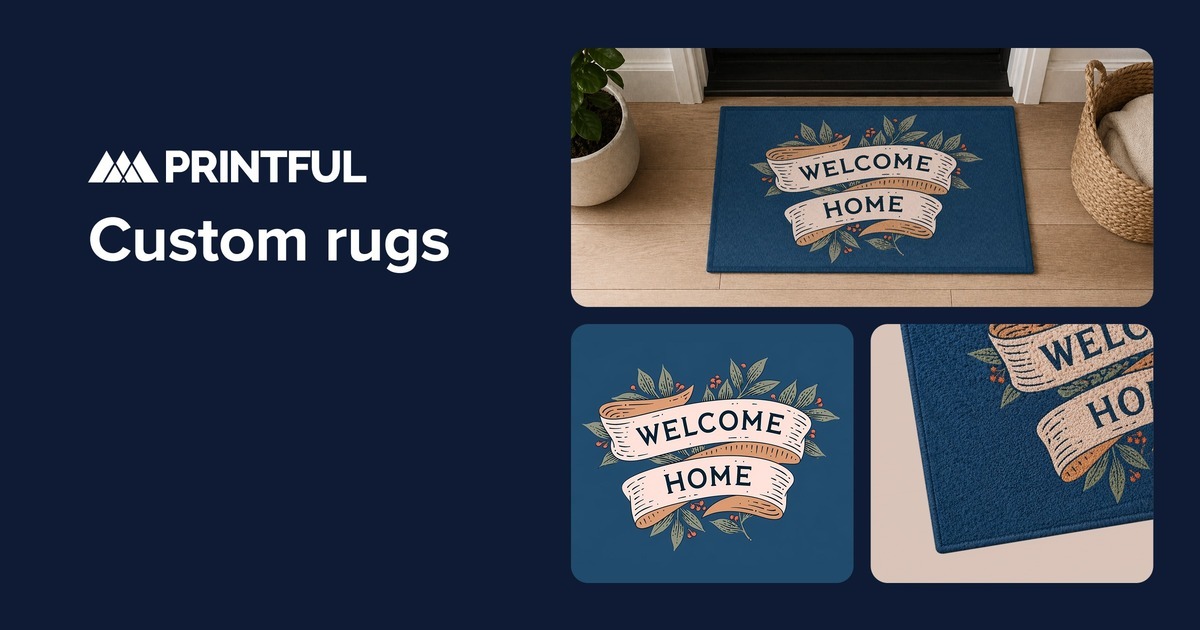 Custom rugs | Design your rug and sell online with Printful