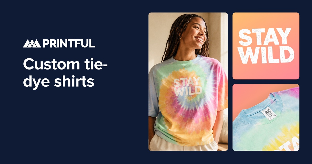 Create custom tie-dye shirts | Printful