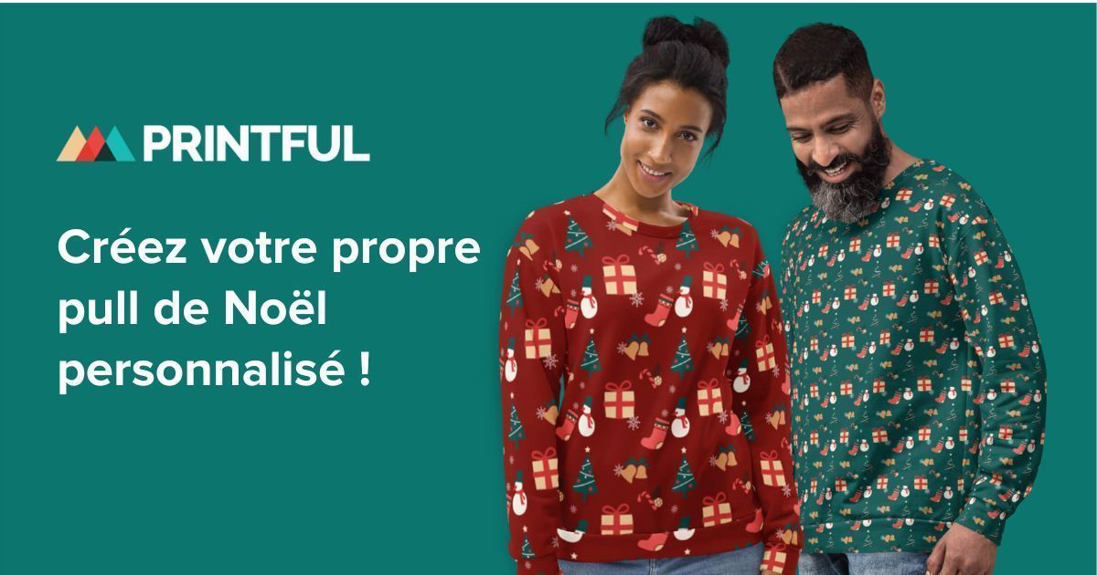 Pull best sale noel personnalisé