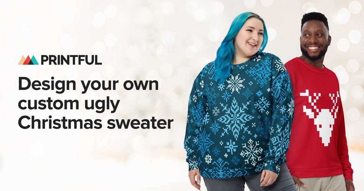 Create your own christmas on sale sweater