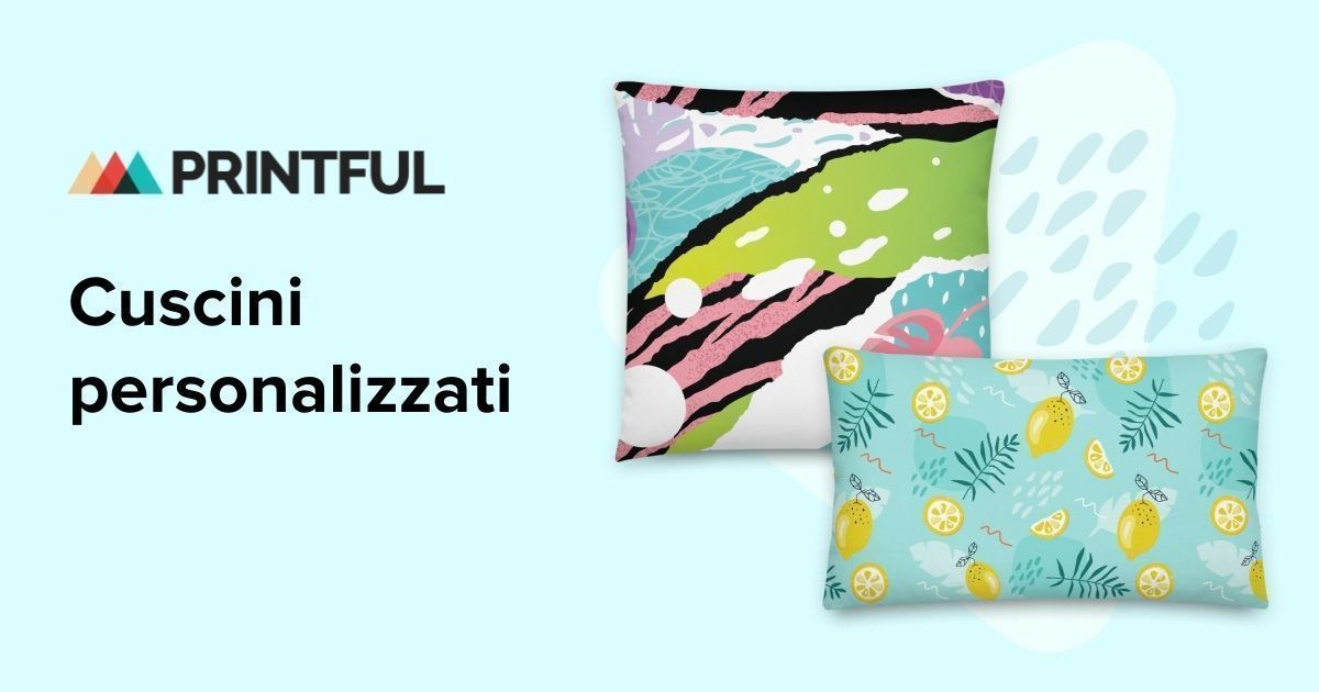 Federa Cuscino Personalizzata 40x40 Con Foto E Testo - Cotone E Raso Bicolore Bianco E Blu - Regalo Unico Con Dedica - Imbottitura Non Inclusa