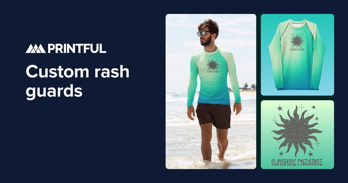 Custom rash guards | Design and sell with Printful