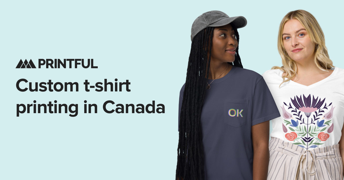 Custom T Shirt Printing in Canada Printful