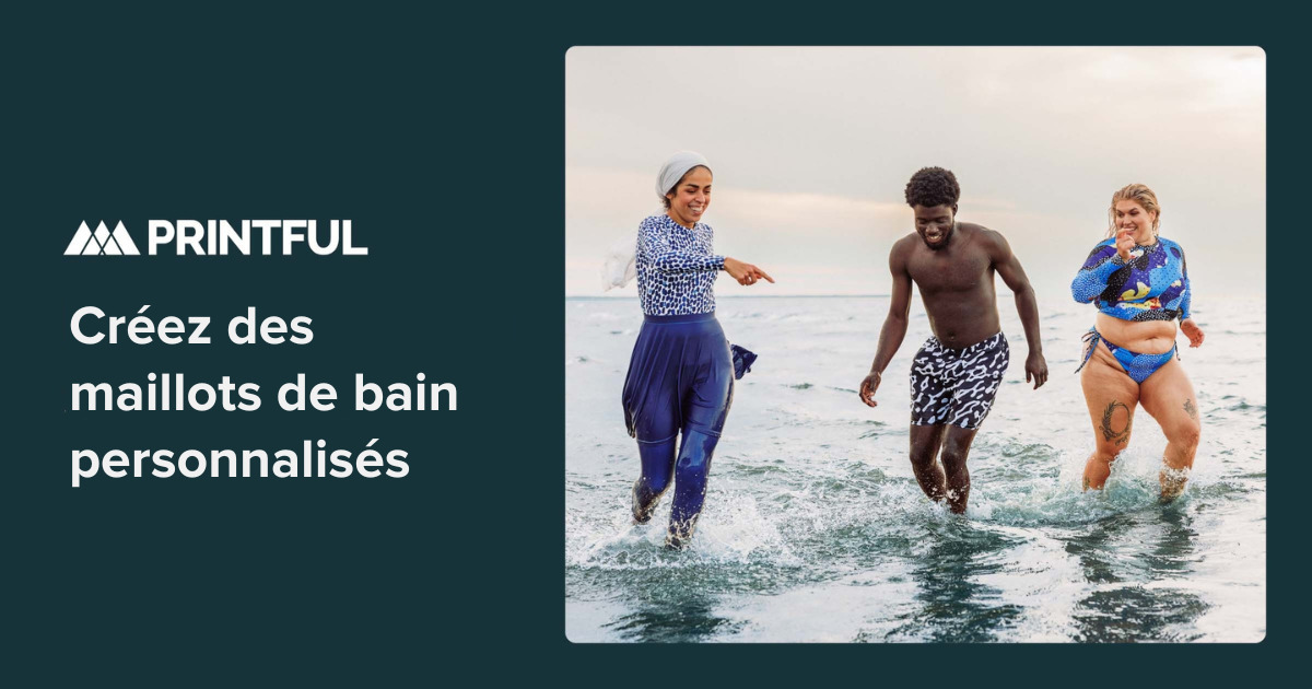 Maillots de bain personnalisés — Créez et vendez en ligne | Printful