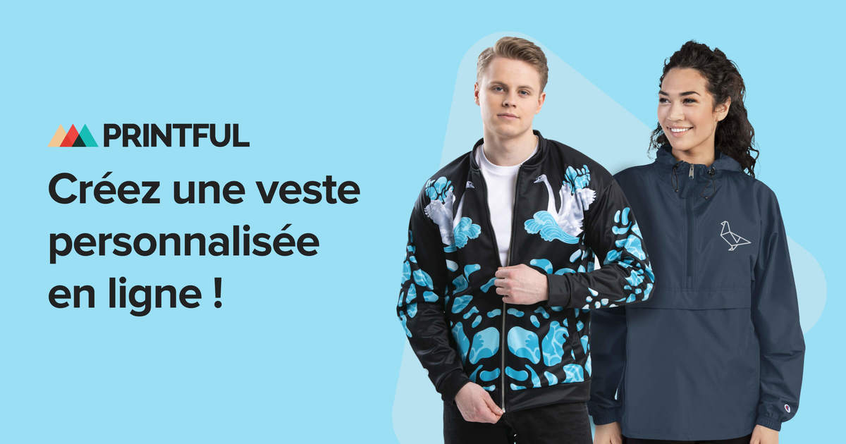 Veste discount broderie personnalisée