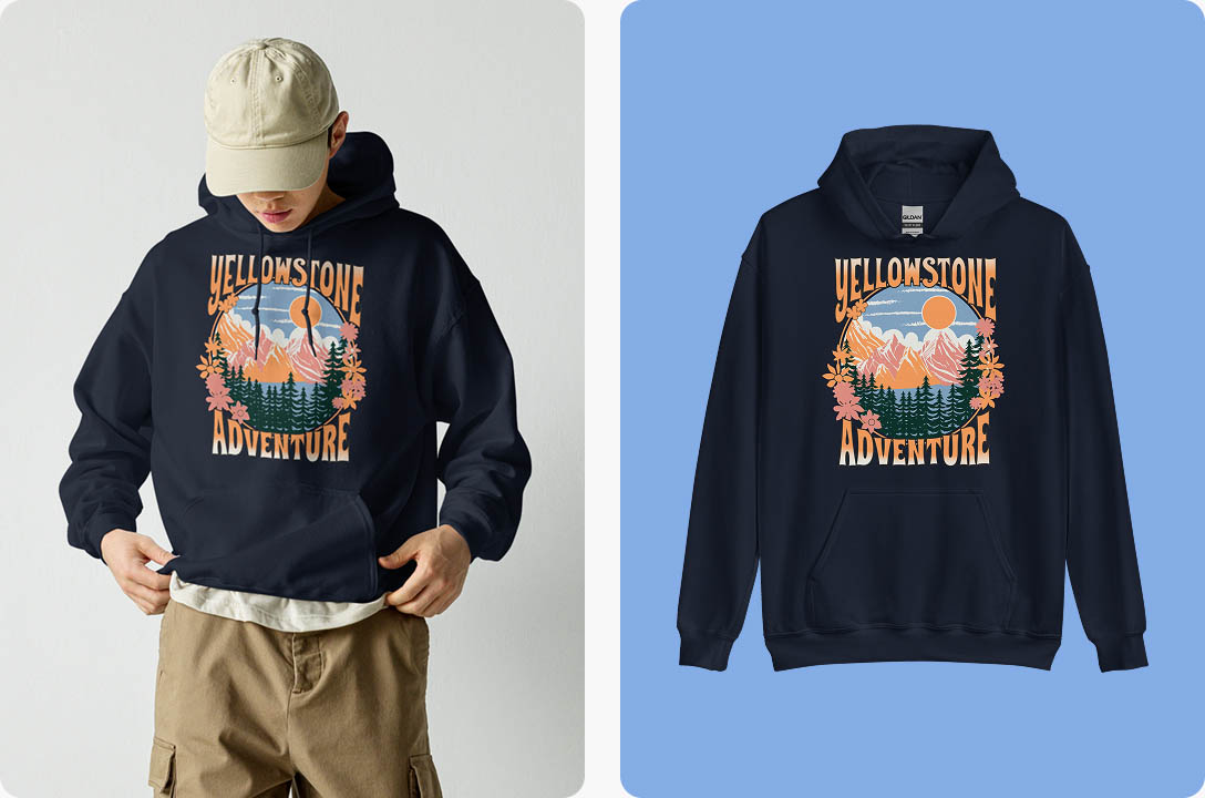 High-quality hoodie mockups