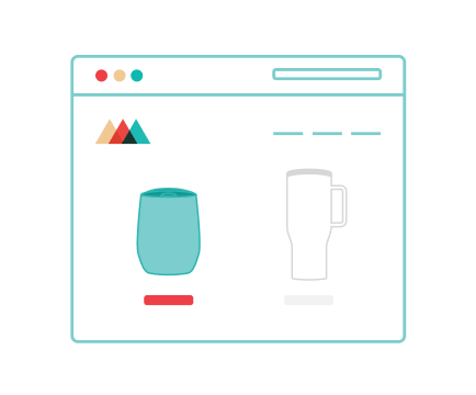 Tumbler selection process illustration