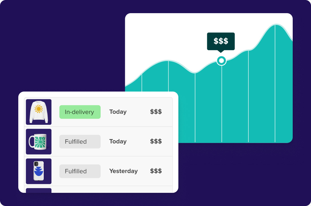 Start selling with Printful