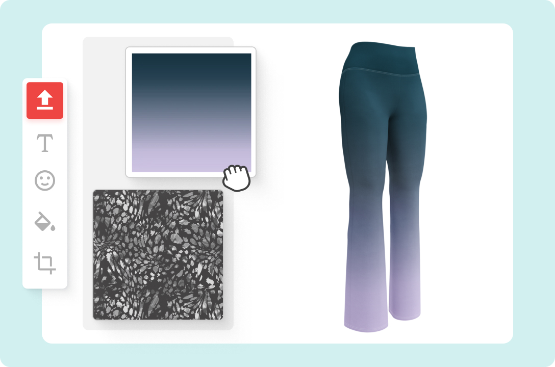 woman in leggings with pattern on it