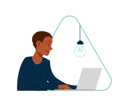 Sign up process illustration