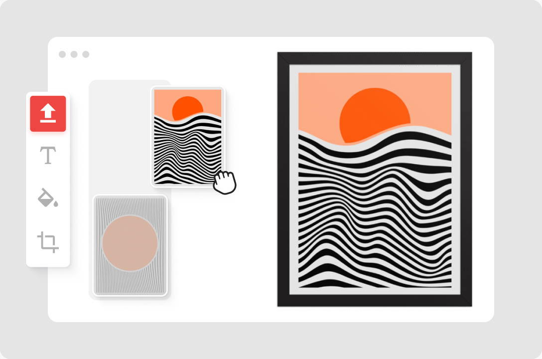a picture of waves and sun