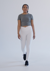All-Over Print Recycled Crossover Leggings with Pockets video thumbnail