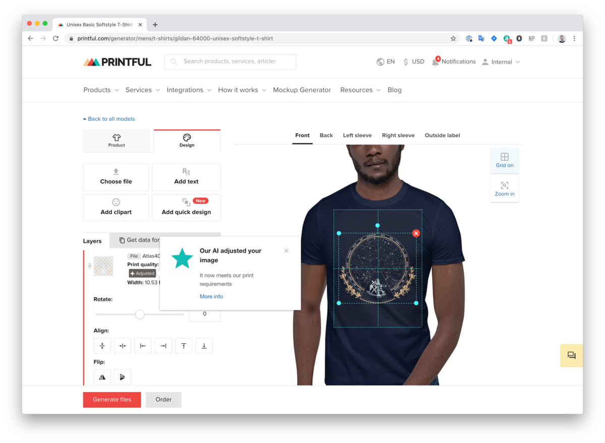 Download Printful's Customer Orders Increase with the New AI Image Upscaler | News - Printful