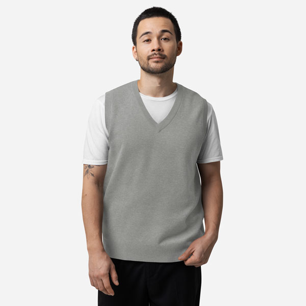 Knitted V-Neck Vest
