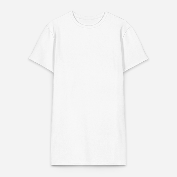 All-Over Print Cotton T-Shirt Dress