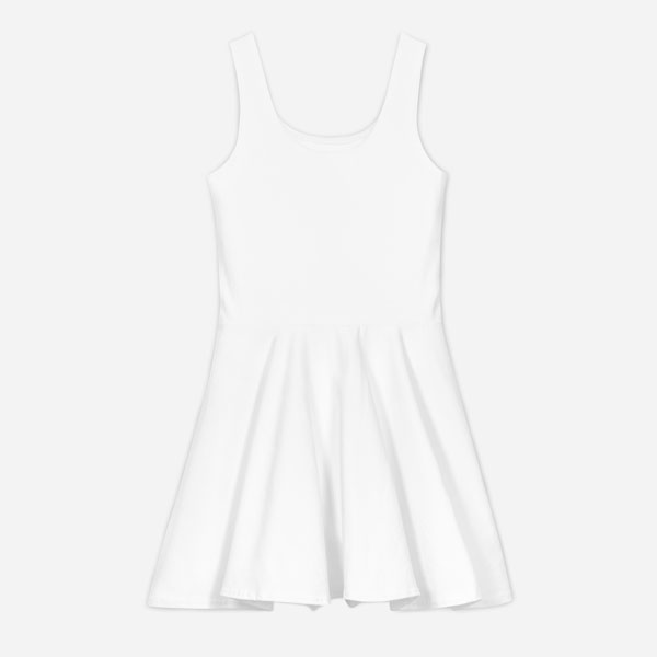 All-Over Print Cotton Skater Dress