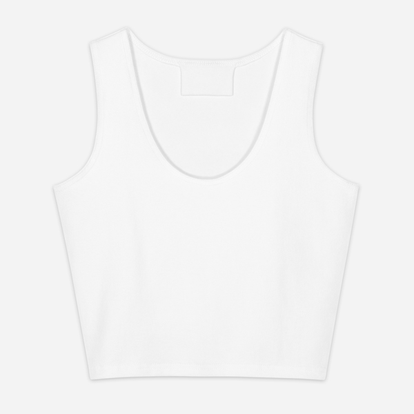 All-Over Print Cotton Crop Top