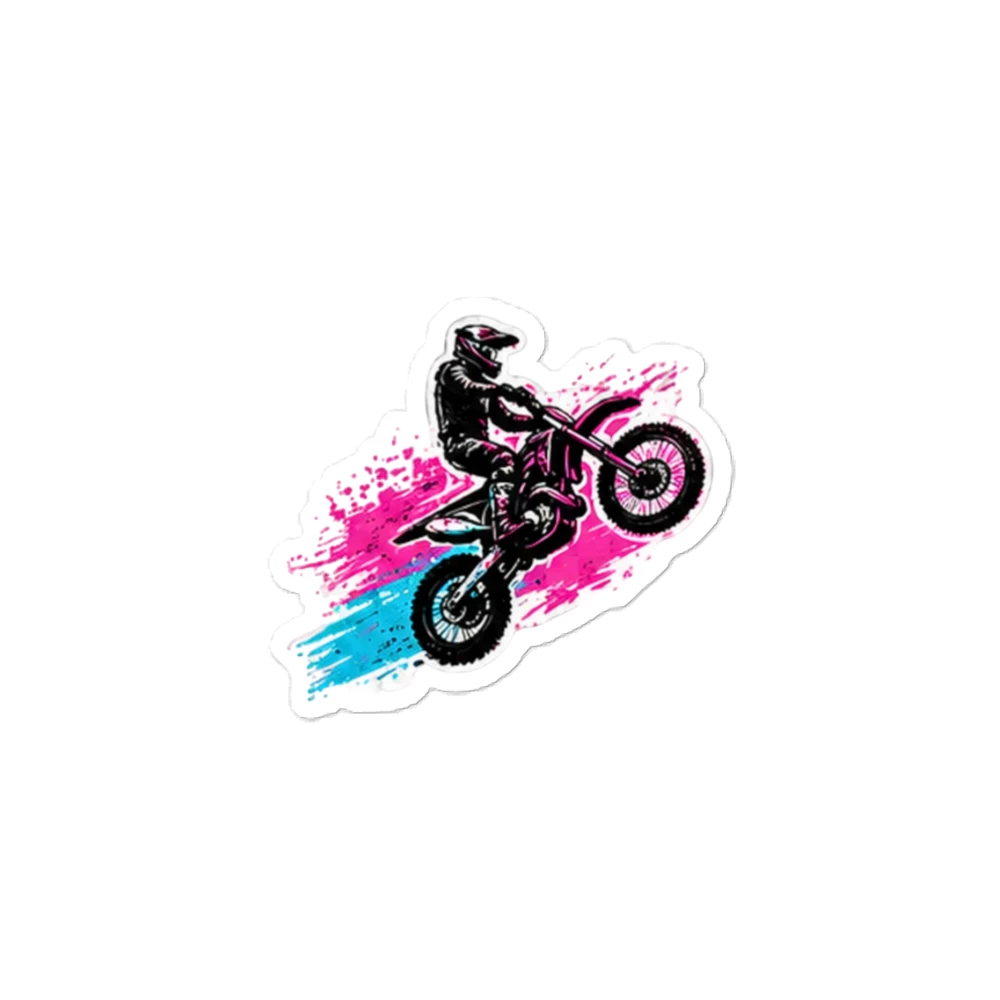 Paint Drift Wheelie Sticker