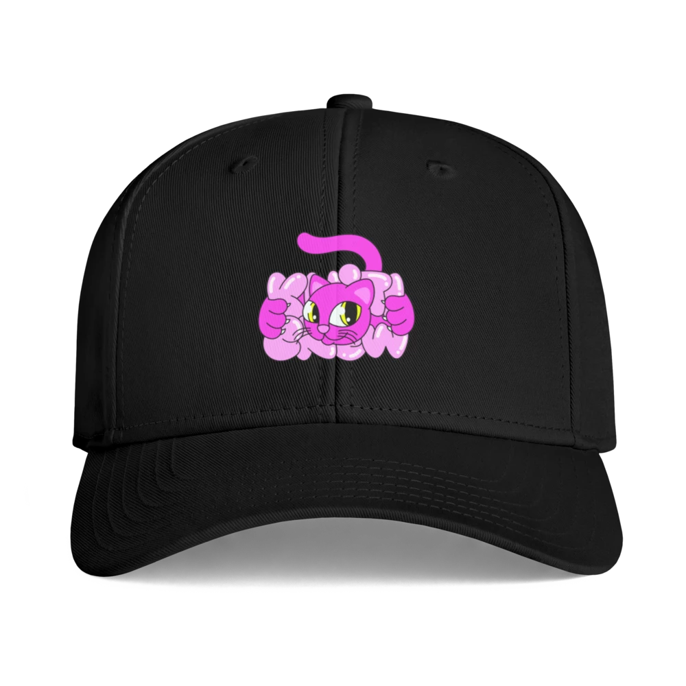 Hot Pink Bubble Cat icon cap
