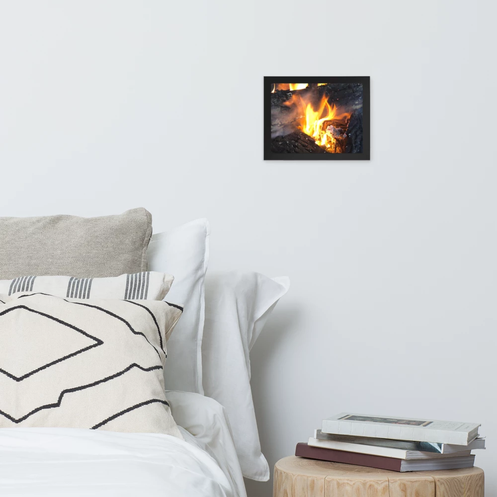 Smoked Flame - Framed photo paper poster