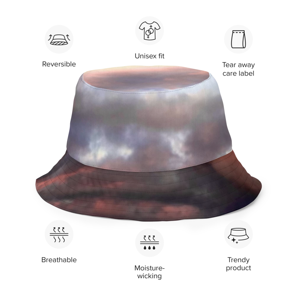 Evolving Clouds - Reversible bucket hat