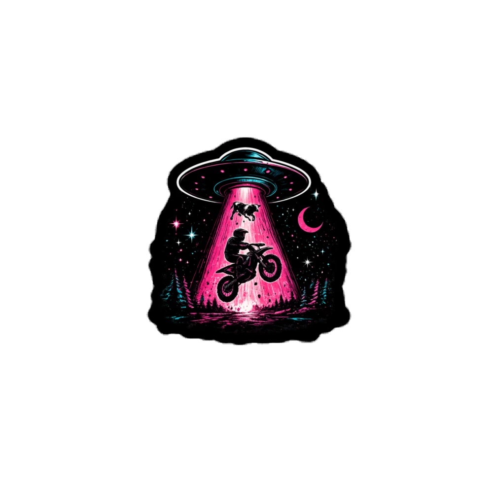 UFO Rider Sticker