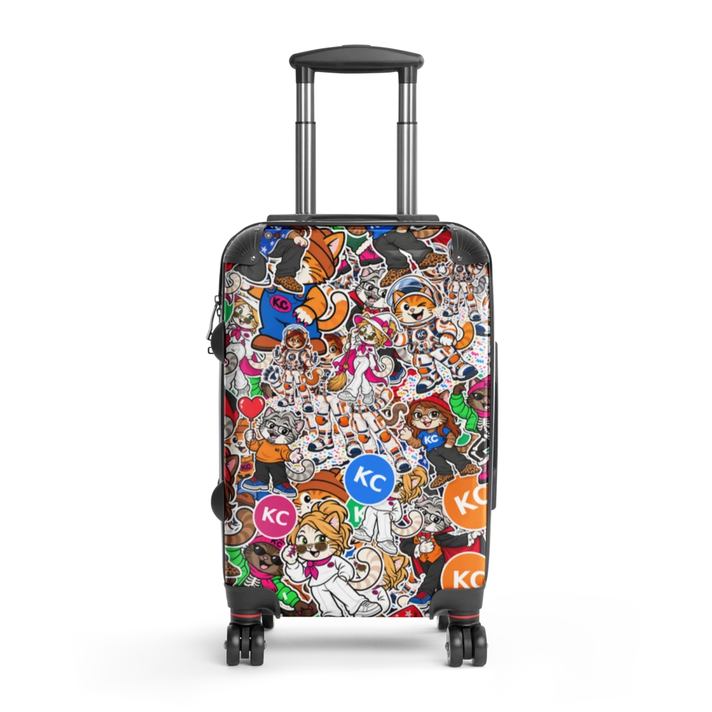 KC sticker bomb suitcase