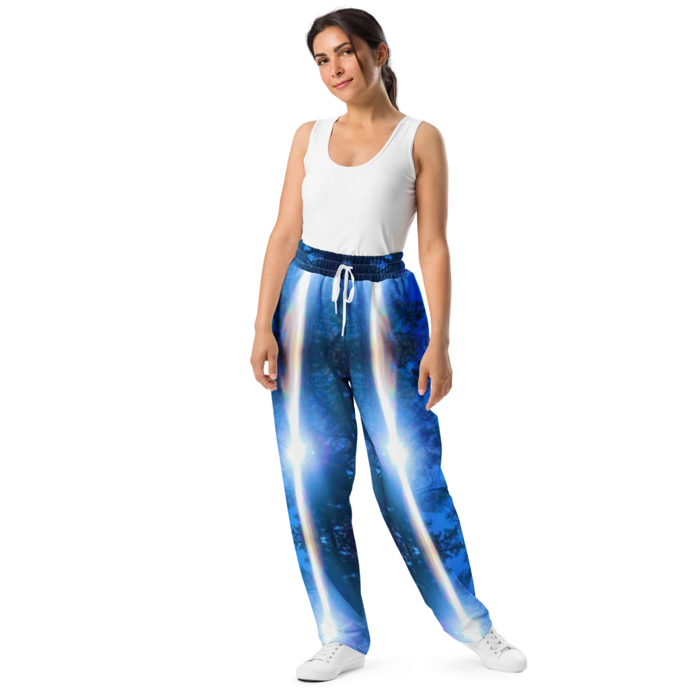 Warped Lights - Wide-leg joggers