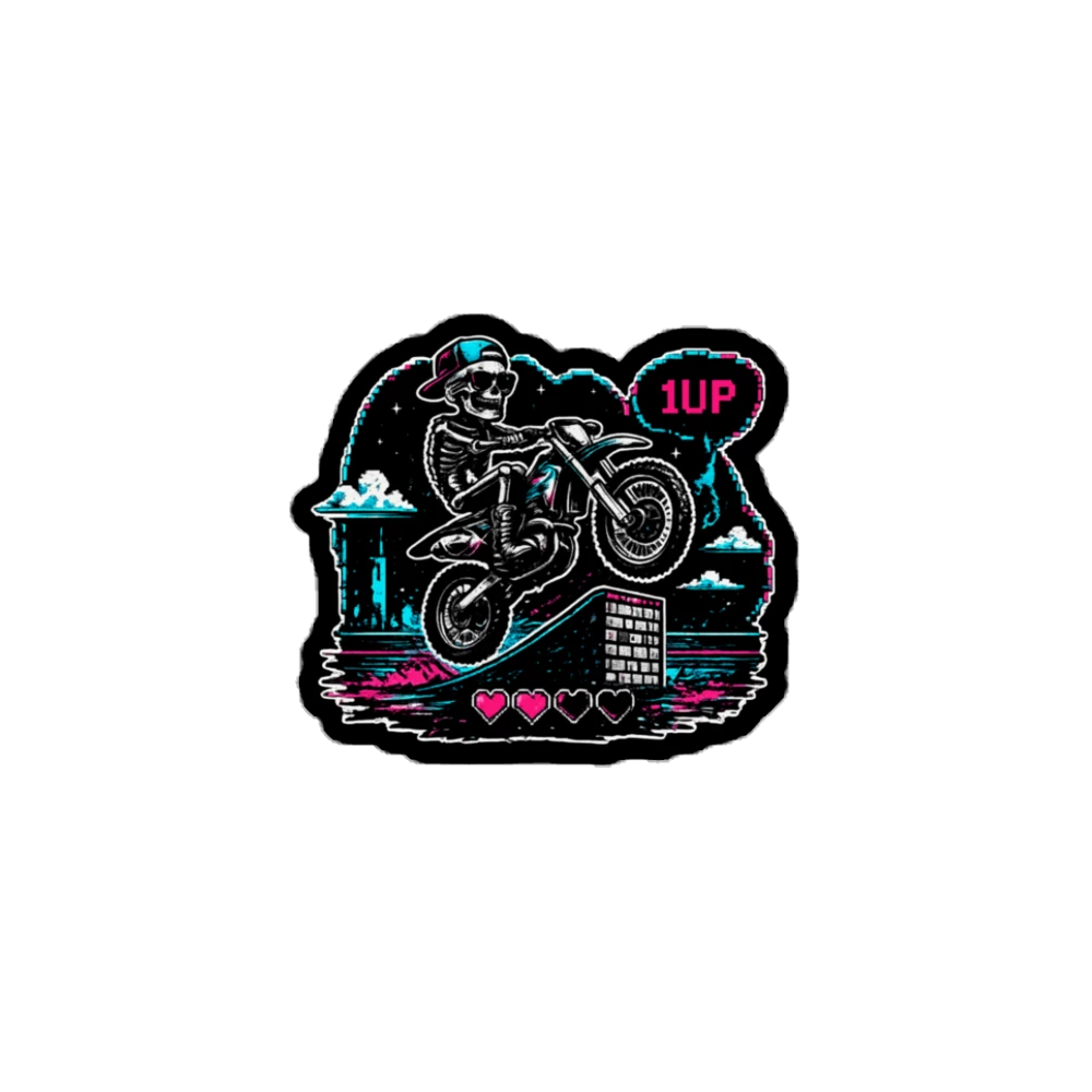 1UP Rider Sticker