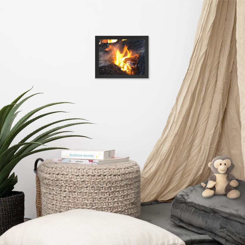 Smoked Flame - Framed photo paper poster
