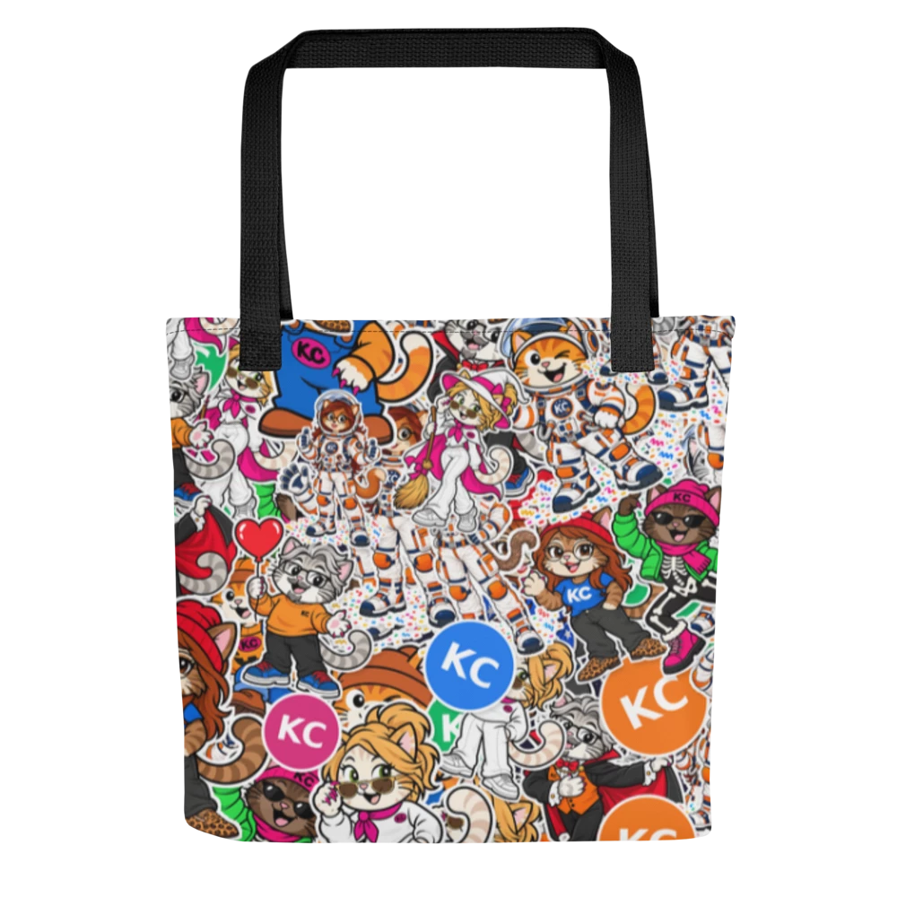 KC sticker bomb tote bag