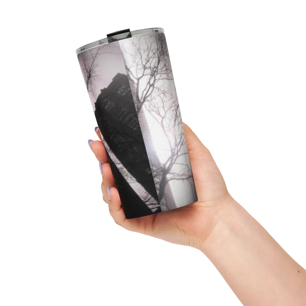 Tall Dark and Drinking - Tapered stainless steel tumbler