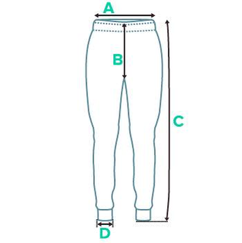 size chart jogger pants